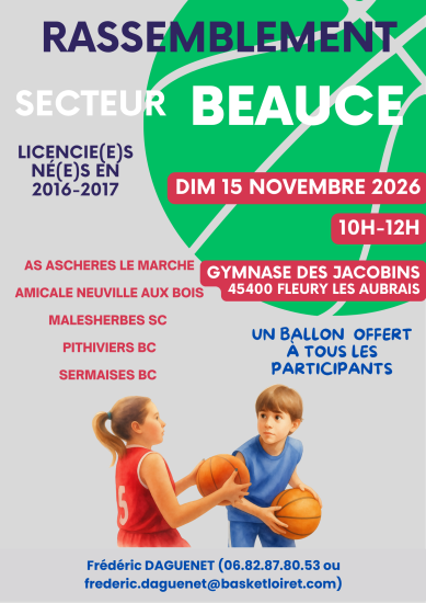 RASSEMBLEMENT SECTEUR U11 - BEAUCE