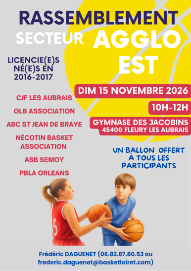 RASSEMBLEMENT SECTEUR U11 - AGGLO EST