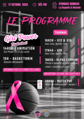 GIRL POWER - OCTOBRE ROSE 17 OCTOBRE 2026